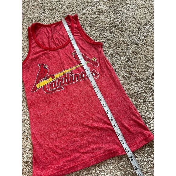 STL Cardinals Women's Red Racerback Tank Top Size S Sleeveless Casual - Picture 6 of 6